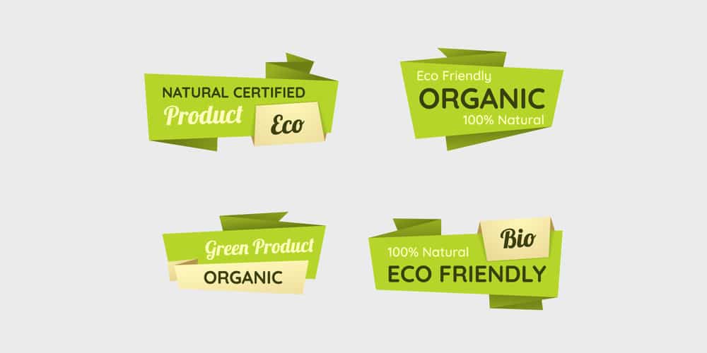 Vector Eco Labels