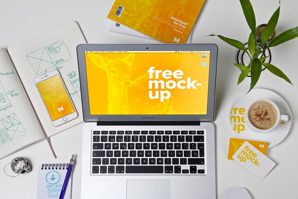 Free Workspace Mockup Design Templates 177 Workspace Mockup