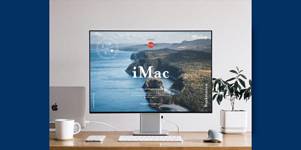 Workstation iMac Mockup