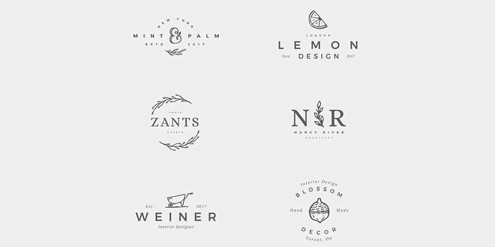 delicate feminine logos