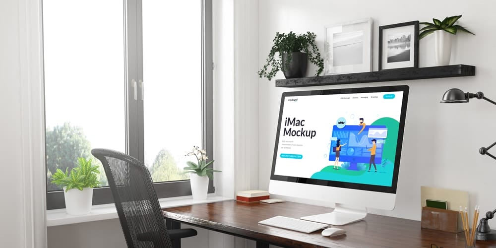 iMac in Office Mockup