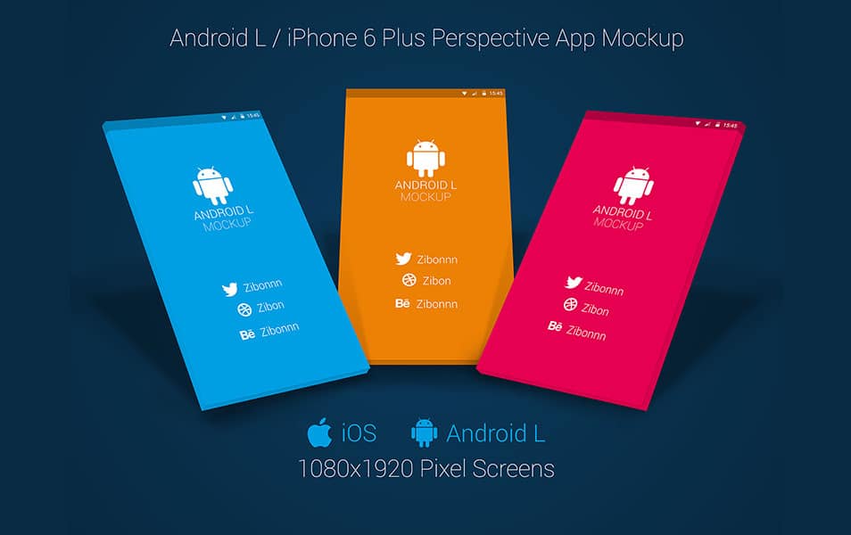 250+ iPhone 6 Mockup Design Templates (PSD, Ai, Sketch) 214 iPhone 6+ Perspective App Mockup