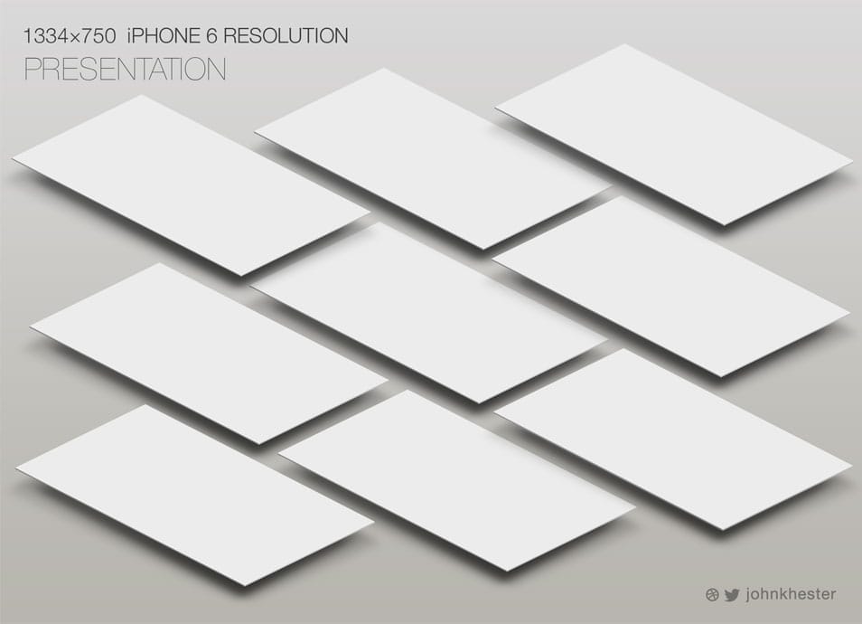 iPhone 6 - Perspective App Screen Mockup