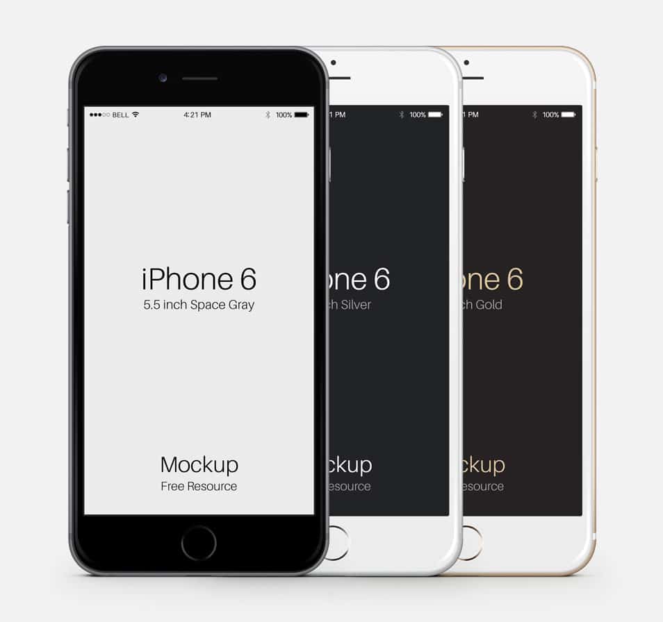 iPhone 6 Plus Psd Vector Mockup