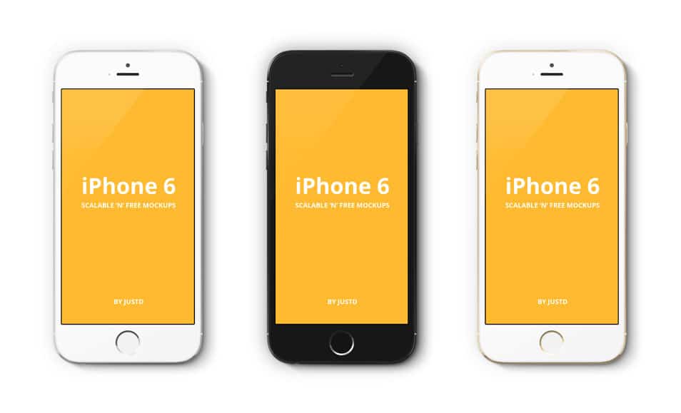 250+ iPhone 6 Mockup Design Templates (PSD, Ai, Sketch) 134 iPhone 6 - Scalable Mockups 4.7