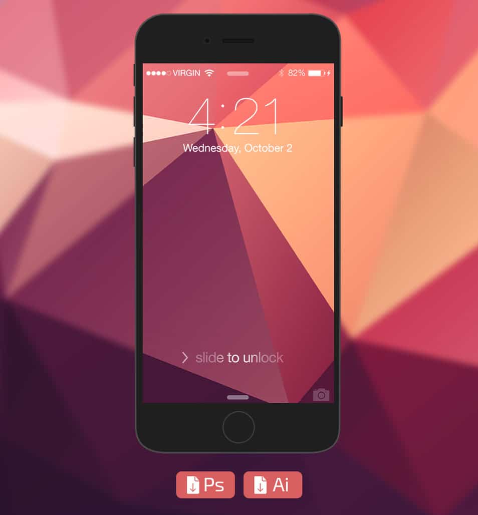 iPhone6 Flat Mockup