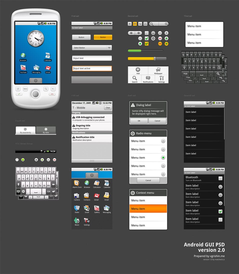 Android GUI PSD