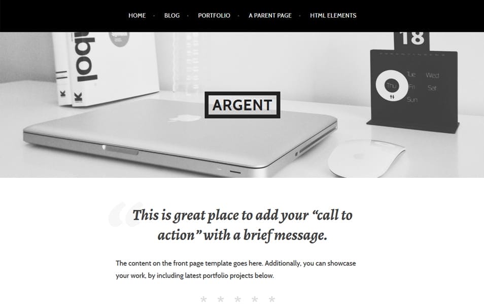150+ Best Free Wordpress Portfolio Themes 2025 40 Argent Responsive WordPress Theme