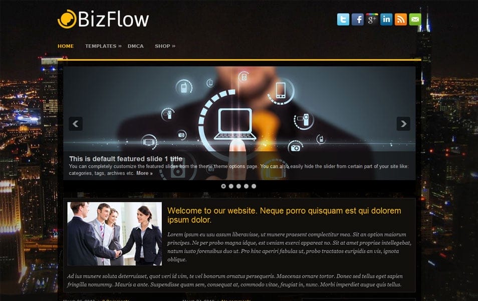 150+ Best Free Wordpress Portfolio Themes 2025 123 BizFlow Free Portfolio WordPress Theme