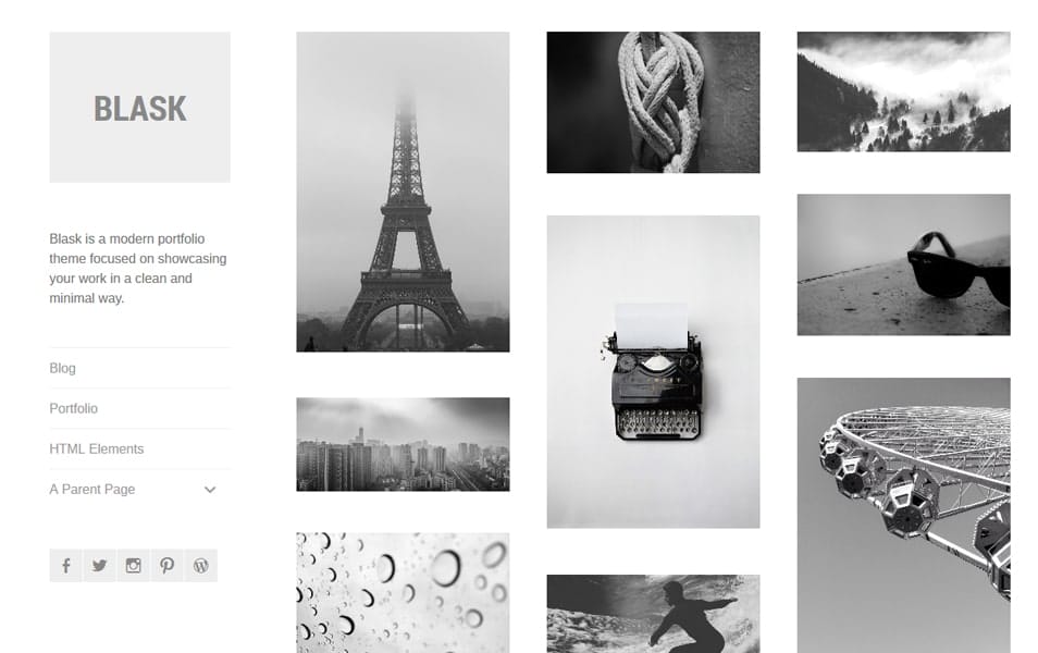 150+ Best Free Wordpress Portfolio Themes 2025 38 Blask Responsive WordPress Theme