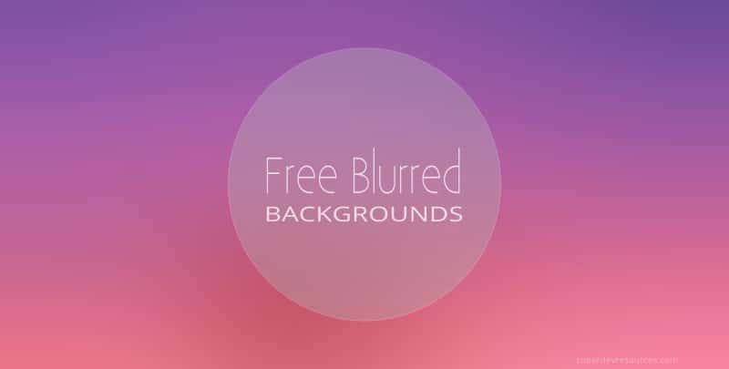 Blurred Backgrounds