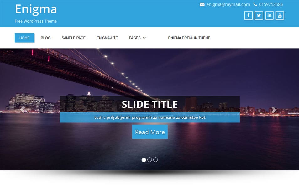 150+ Best Free Wordpress Portfolio Themes 2025 50 Enigma Free Portfolio WordPress Theme