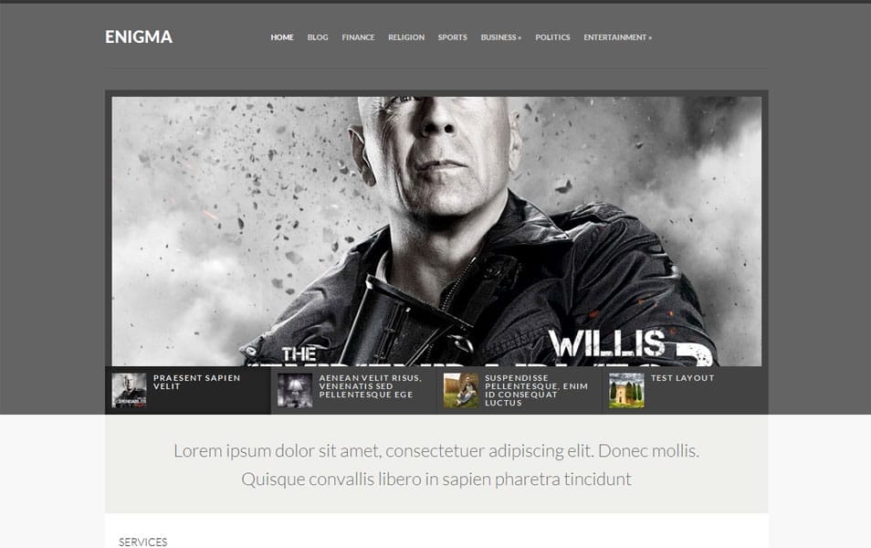 150+ Best Free Wordpress Portfolio Themes 2025 112 Enigma Free Portfolio WordPress Theme