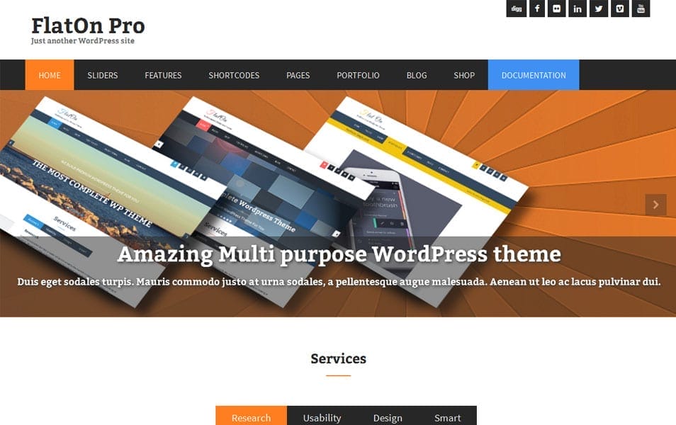 150+ Best Free Wordpress Portfolio Themes 2025 42 FlatOn Free Portfolio WordPress Theme