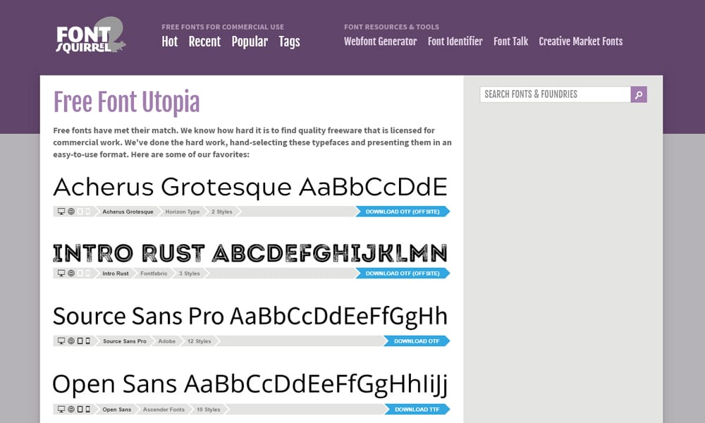 100+ Best Typography Tools for Designers and Developers 80 Font Squirrel
