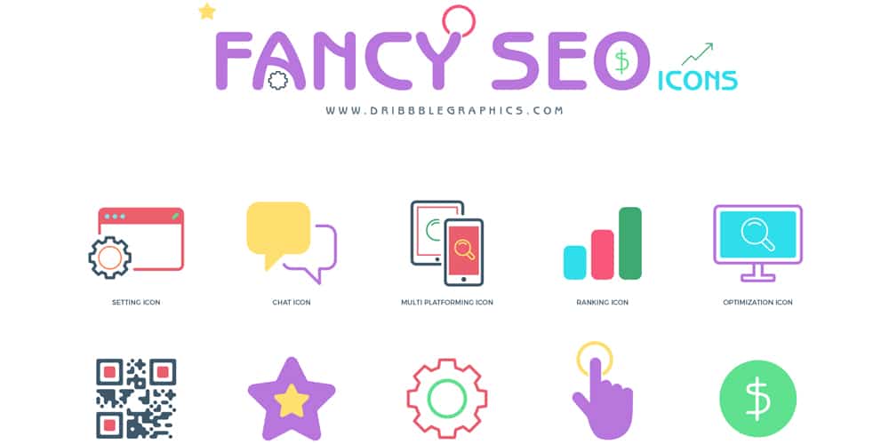 Free-Flat-Fancy-SEO-Icons