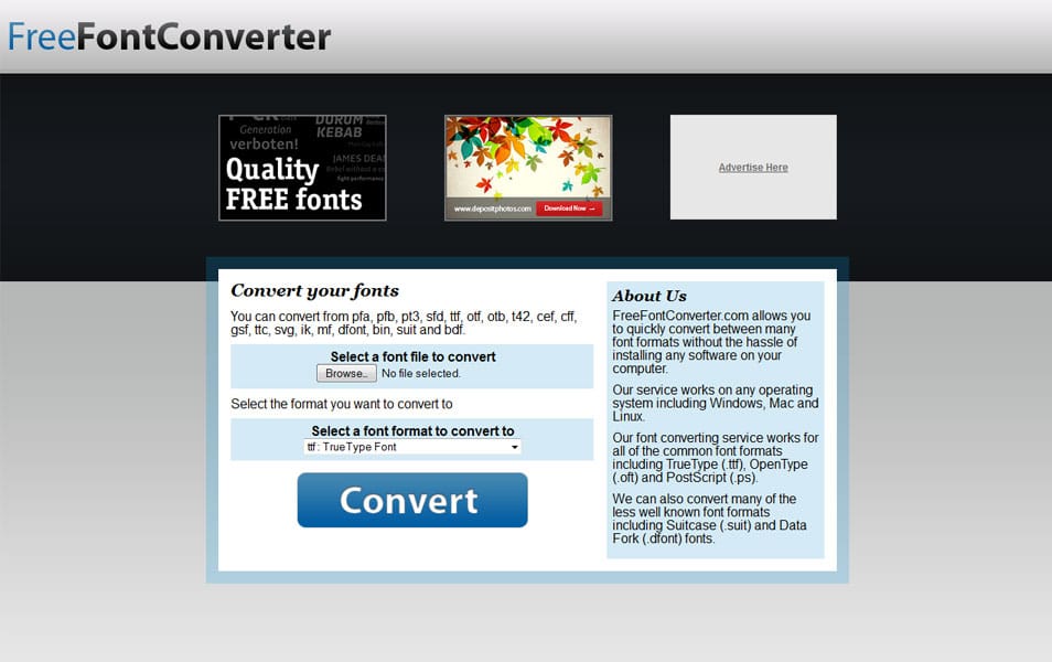 Free Online Font Converter