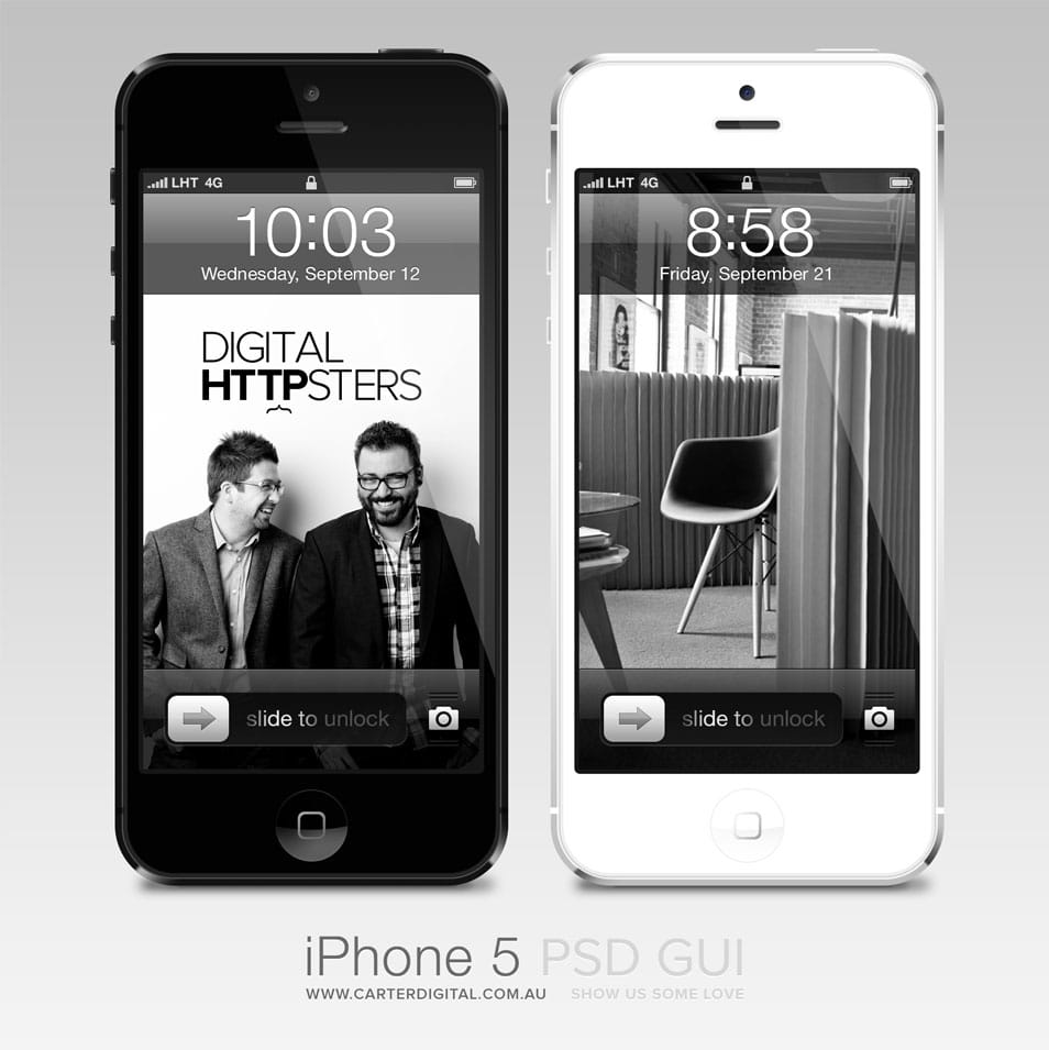 Free iPhone 5 GUI v2