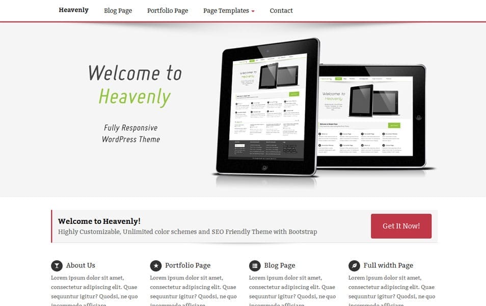 150+ Best Free Wordpress Portfolio Themes 2025 137 Heavenly Free Portfolio WordPress Theme