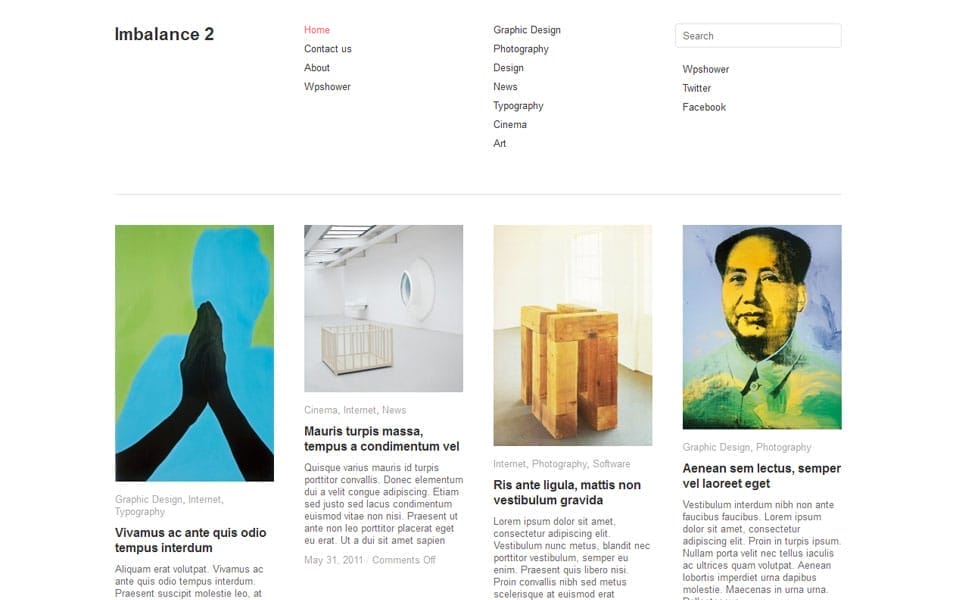 100+ Free Photography WordPress Themes 2024 110 Imbalance 2 Free Photography WordPress Theme