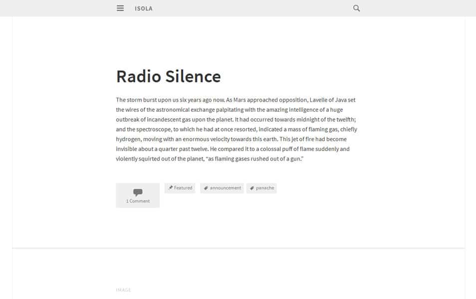 100+ Free Photography WordPress Themes 2024 72 Isola Free Photography WordPress Theme