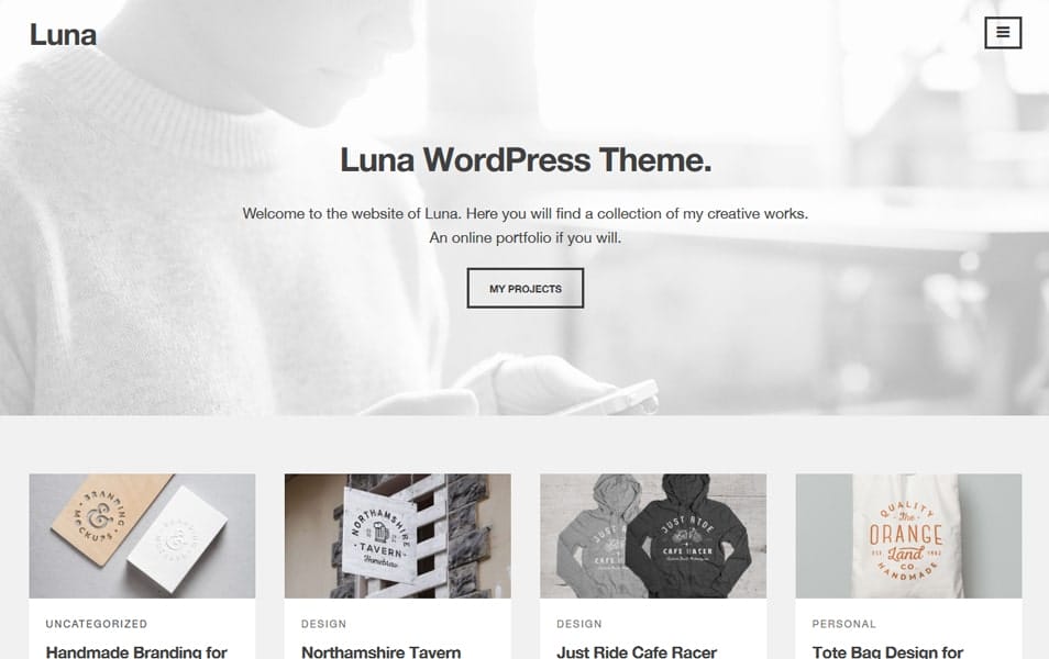 150+ Best Free Wordpress Portfolio Themes 2025 39 Luna Responsive WordPress Theme