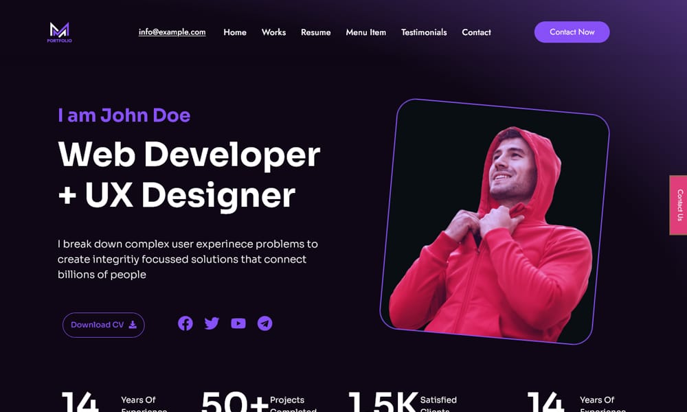 150+ Best Free Wordpress Portfolio Themes 2025 2 Max Portfolio