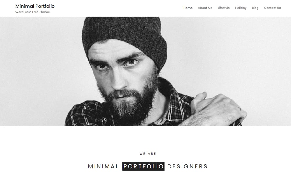 150+ Best Free Wordpress Portfolio Themes 2025 16 Minimal Portfolio