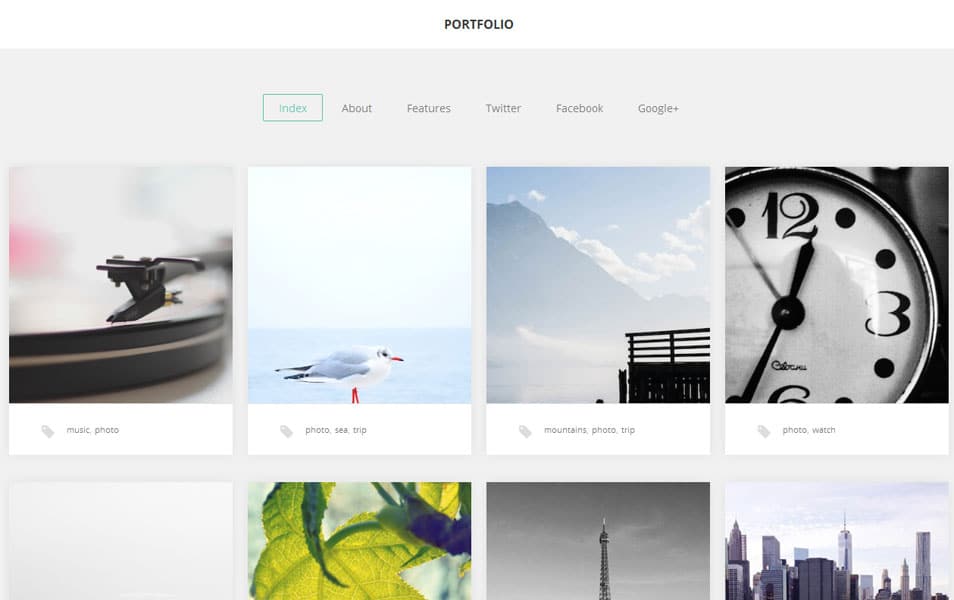 Portfolio Free Photography WordPress Theme