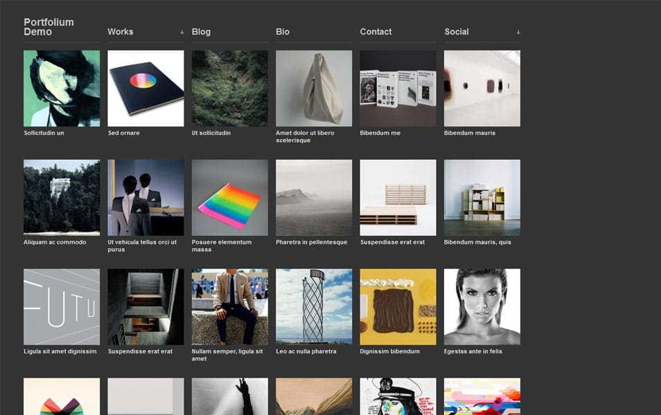 Portfolium Free Photography WordPress Theme