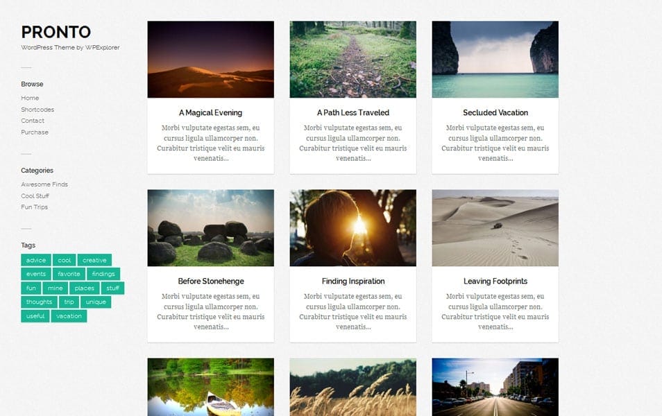 100+ Free Photography WordPress Themes 2024 104 Pronto Free Photography WordPress Theme
