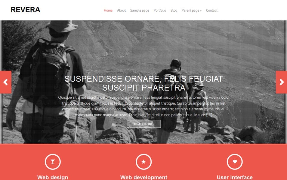 Revera Free Photography WordPress Theme