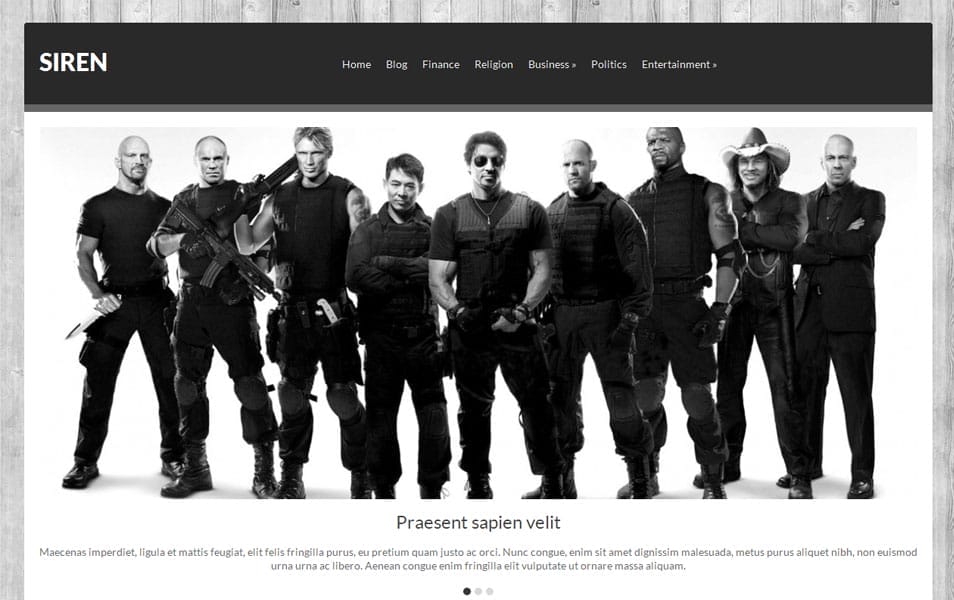 100+ Free Photography WordPress Themes 2024 84 Siren Free Photography WordPress Theme