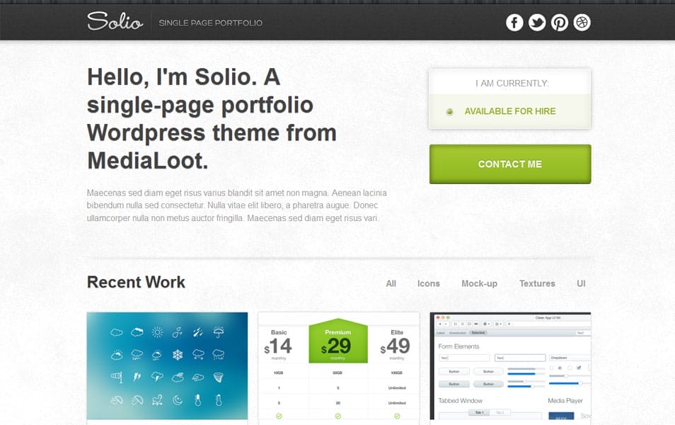 100+ Free Photography WordPress Themes 2024 58 Solio Free Photography WordPress Theme