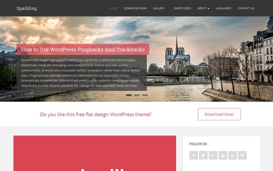 150+ Best Free Wordpress Portfolio Themes 2025 122 Sparkling Free Portfolio WordPress Theme