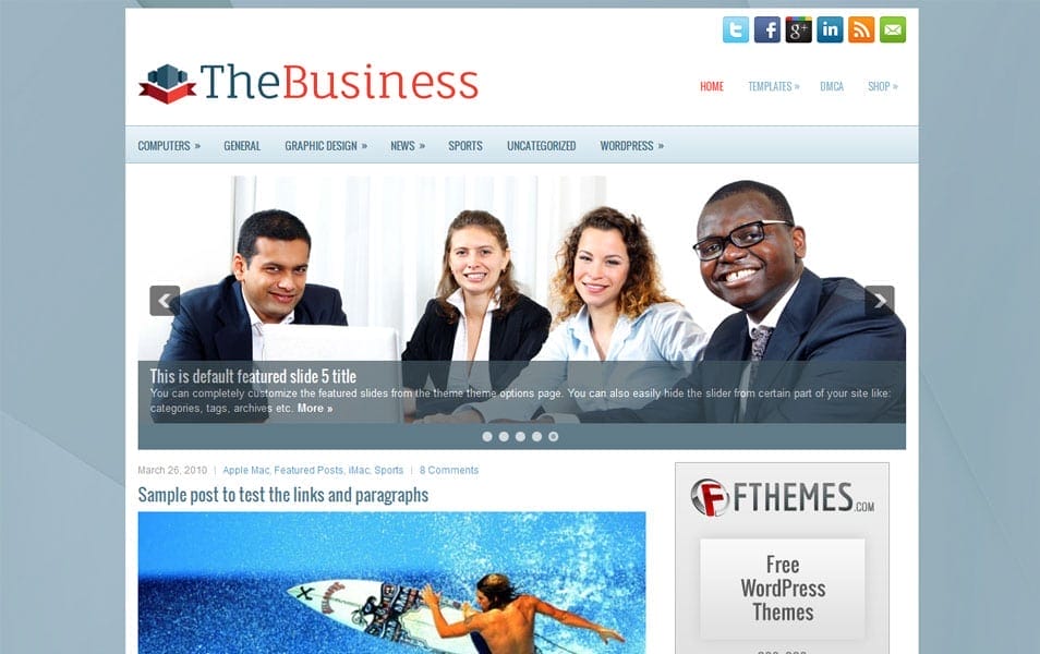 150+ Best Free Wordpress Portfolio Themes 2025 76 TheBusiness Free Portfolio WordPress Theme