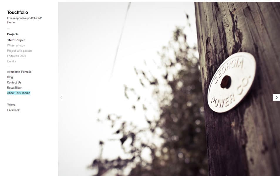 100+ Free Photography WordPress Themes 2024 57 Touchfolio Free Photography WordPress Theme