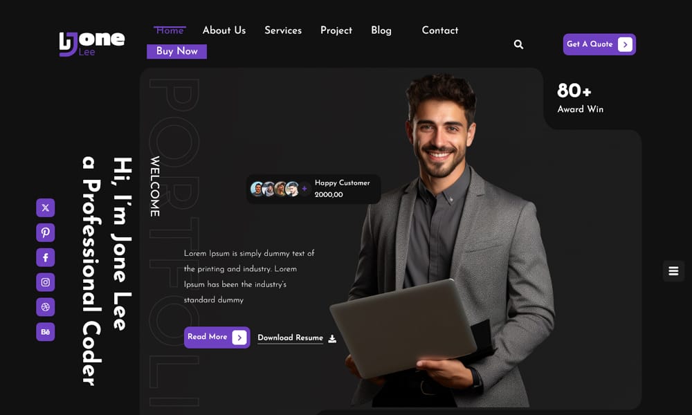 150+ Best Free Wordpress Portfolio Themes 2025 3 Unique Freelancer Portfolio