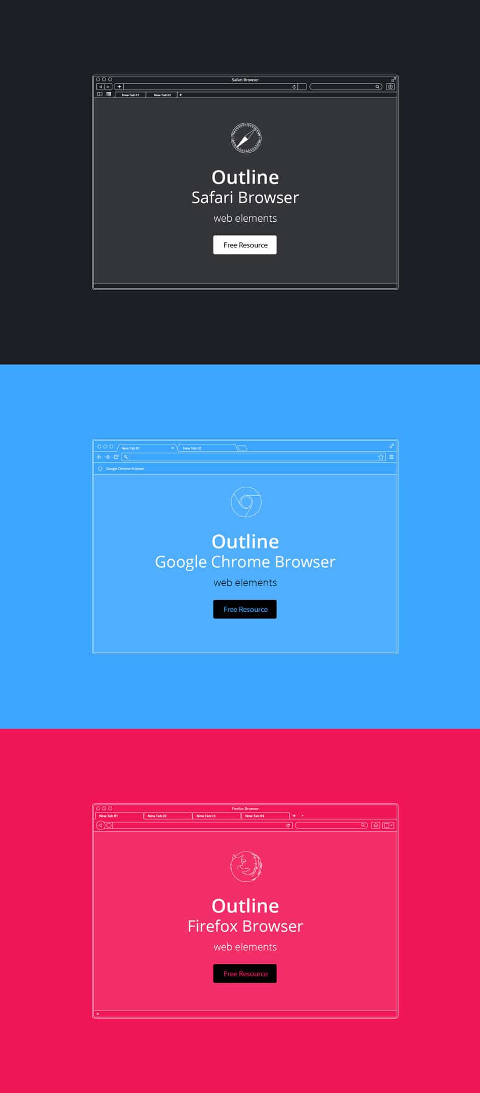 Vector Browser Outline Presentation