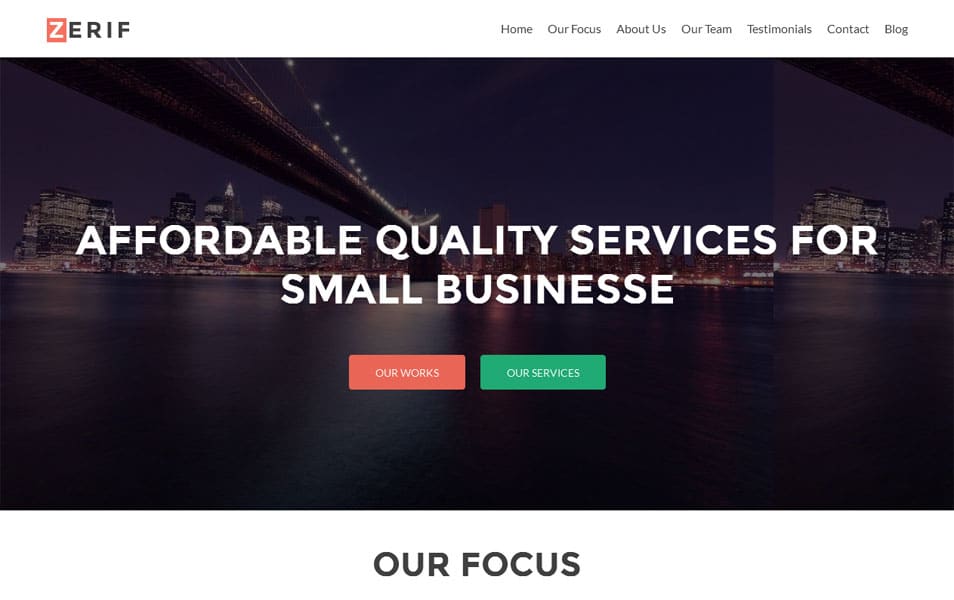 150+ Best Free Wordpress Portfolio Themes 2025 79 Zerif Lite Free Portfolio WordPress Theme