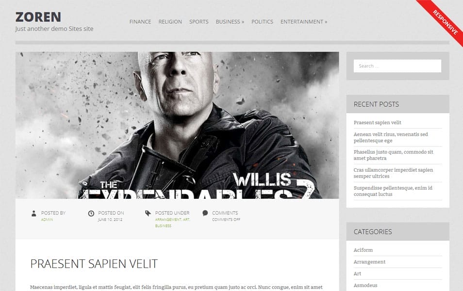 150+ Best Free Wordpress Portfolio Themes 2025 121 Zoren Free Portfolio WordPress Theme