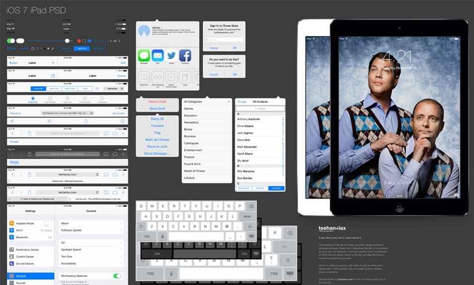 iPad GUI PSD