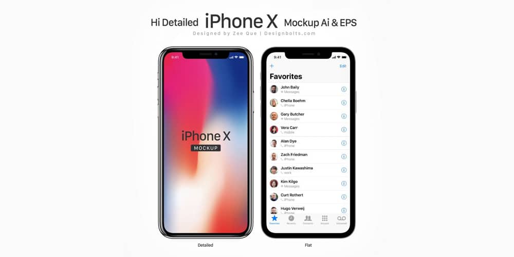 Apple iPhone X Mockup