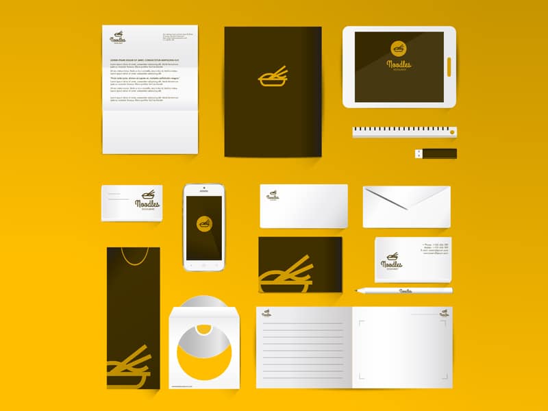 Corporate identity set mock-up