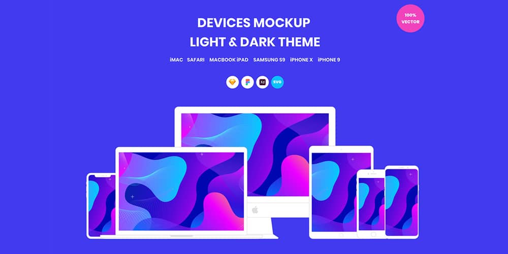 Free Devices Vector Mockup Pack