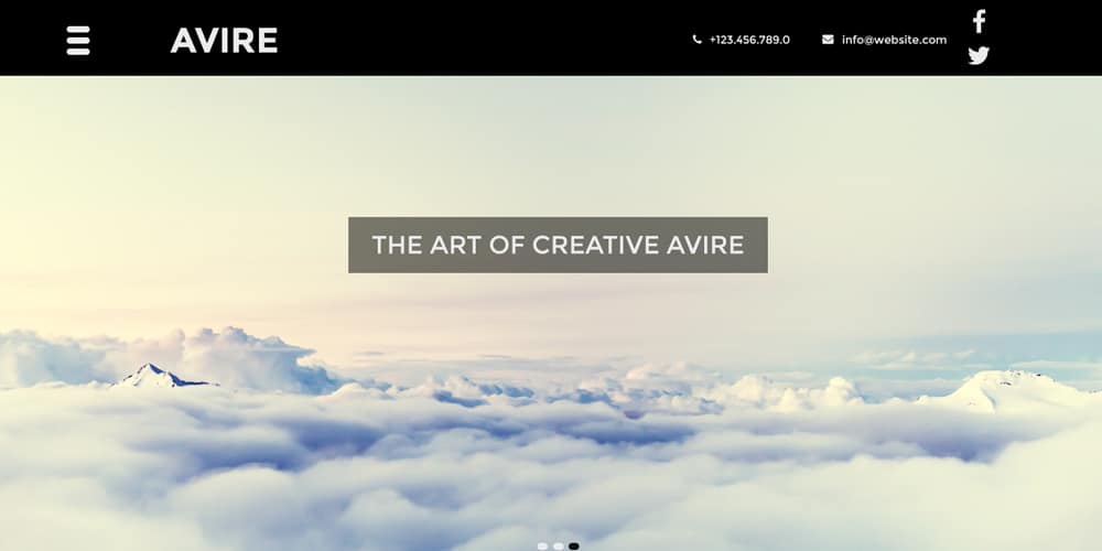 Free Onepage Template PSD