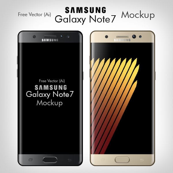 Free Samsung Galaxy Note 7 Mockup
