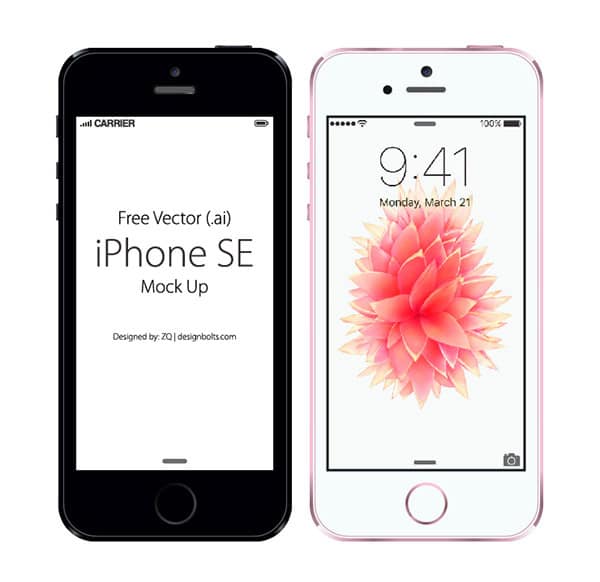 Free Vector Apple IPhone SE Mockup