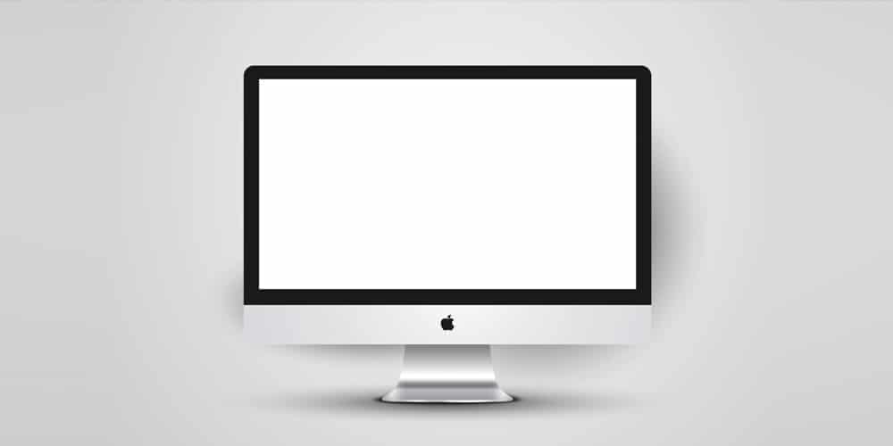 Free Vector iMac Mockup