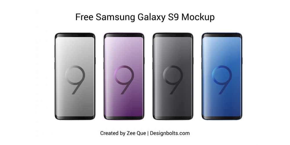 Samsung Galaxy S9 and S9+ Mockup